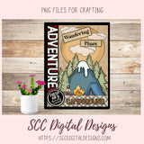 Wandering Pines Campground Clipart 1 design in 300 pdi png format