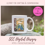 Wandering Pines Campground Clipart 1 design in 300 pdi png format