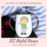Kids Clipart, Diverse Boys & Girls PNG, Waving Children Digi Stamps, DIY Coloring Pages for Preschoool or Homeschool Activities