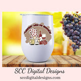 Wine Gnome Clipart for Sublimation for Shirts, PNG Design for Wine Tumblers, DIY Home Decor, Paper Crafting, Wine Lover Gift