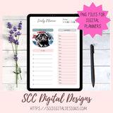 Cute Pug Sticker Pack for Digital Planners, Journals, Notes & Digital Scrapbooking, DIY Americana Pug Decals, Instant Download Pre-Cropped Goodnotes Compatible PNG Images