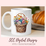 Yarn Basket Stickers PNG for Digital and Printable Planners, Bullet Journals, Scrapbooking, Laptops, Crochet & Knitting Theme Gift for Women