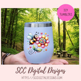 Kawaii Rainbow Bee Clipart PNG Bundle 8 - 300 dpi png images