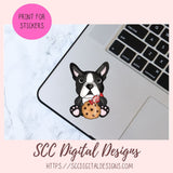Boston Terrier Christmas Cookies PNG 6 designs in 300 dpi png format