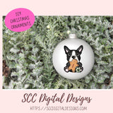 Boston Terrier Christmas Cookies PNG 6 designs in 300 dpi png format