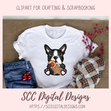 Boston Terrier Christmas Cookies PNG 6 designs in 300 dpi png format