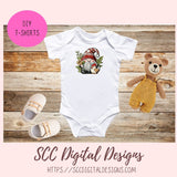 Cute Chicken Gnome Stickers PNGs for Digital and Printable Planners, Bullet Journals, Scrapbooking, Laptops, Hippy Gnomes Gift for Women