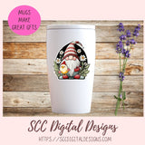 Cute Chicken Gnome Stickers PNGs for Digital and Printable Planners, Bullet Journals, Scrapbooking, Laptops, Hippy Gnomes Gift for Women