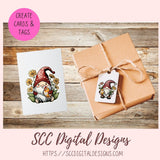 Cute Chicken Gnome Stickers PNGs for Digital and Printable Planners, Bullet Journals, Scrapbooking, Laptops, Hippy Gnomes Gift for Women