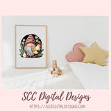 Cute Chicken Gnome Stickers PNGs for Digital and Printable Planners, Bullet Journals, Scrapbooking, Laptops, Hippy Gnomes Gift for Women