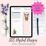 Cute Christmas Cookies Stickers for Digital or Paper Planners, Cocoa Mugs Pre-Cropped Clipart Printable Stickers for Women, Kids, Journals & Scrapbooking