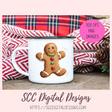 Cute Christmas Cookies Stickers for Digital or Paper Planners, Cocoa Mugs Pre-Cropped Clipart Printable Stickers for Women, Kids, Journals & Scrapbooking