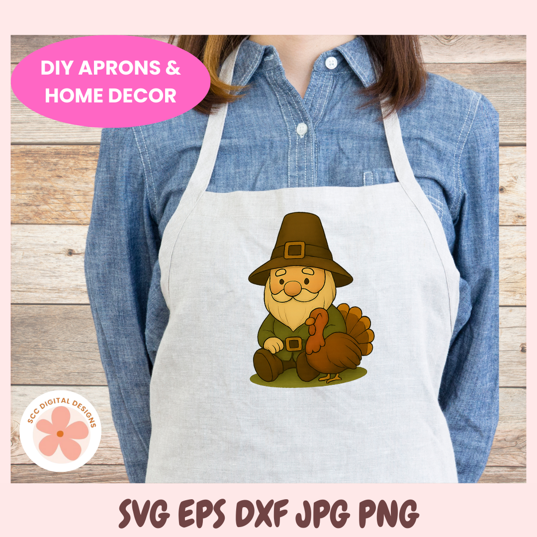 Fall Gnomes Folk Art Clipart Set, Thanksgiving Harvest PNG Bundle for DIY Crafts, Farmhouse Wall Art, and Digital Scrapbooking