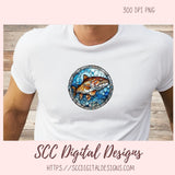 Stained Glass PNG Sticker Pack for Digital and Printable Planners, Journals, Scrapbooking, Fish Car Decals, Instant Download Pre-Cropped Goodnotes Compatible PNG Images