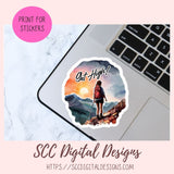 High on Life Digital & Printable Sticker Set for Digital Planners, Journals & Scrapbooking,  DIY Gift for Mom, Instant Download Ccommercial Use Art