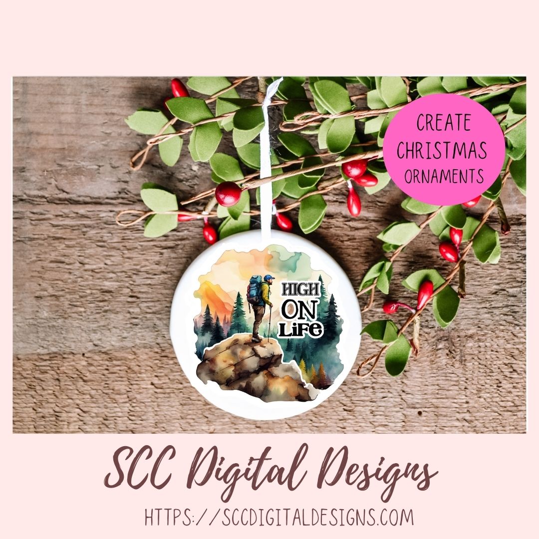 High on Life Digital & Printable Sticker Set for Digital Planners, Printable Planners, Journals & Scrapbooking, DIY Gift for Mom, Instant Download Ccommercial Use Art