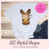 Camping Moose PNG 6 designs in 300 dpi png format