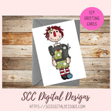 Annie Clipart, Vintage Sewing Machine PNG, Pin Cushion, Seam Ripper Digital Download Primitive Doll Clip Art for T-Shirts for Women and Kids