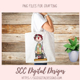 Annie Clipart, Vintage Sewing Machine PNG, Pin Cushion, Seam Ripper Digital Download Primitive Doll Clip Art for T-Shirts for Women and Kids