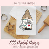 Get Well Soon Clip Art, Medical Chart, Xray, Coffee Cup Clipart, Cute Pudgy Gnome PNG for Stickers for #1 Nurse, DIY Doctor Thank You Cards