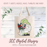 Pudgy Gnomes Love Prim Flowers Clipart 6 - 300 dpi png images