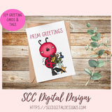 Cute Bee PNG for Sublimation for Stickers, Primitive Flower Clipart for Scrapbook Elements, Whimsical Wildlife Clip Art for Kid's Wall Decor