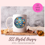 Stained Glass PNG Sticker Pack for Digital and Printable Planners, Journals, Notebooks & Digital Scrapbooking, Sea Life Car Decals, Instant Download Pre-Cropped Goodnotes Compatible PNG Images