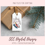 Whimsical Unicorns School Days Clipart for Stickers for Girls, School Pencils, Crayons, Glue & Apple PNG for Printable Art for Teachers