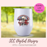 Freedom isn't Free Sublimation Clipart, Patriotic Skeleton Graphic for T-Shirts, Americana Skull Clip Art, Skull Sublimation PNG Designs, Instant Download Commercial Use Ar