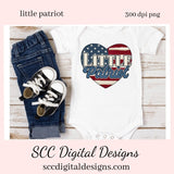 Little Patriot Clipart - Create Kid's Patriotic T-Shirts, Hoodies, Mugs, Tumblers & More!