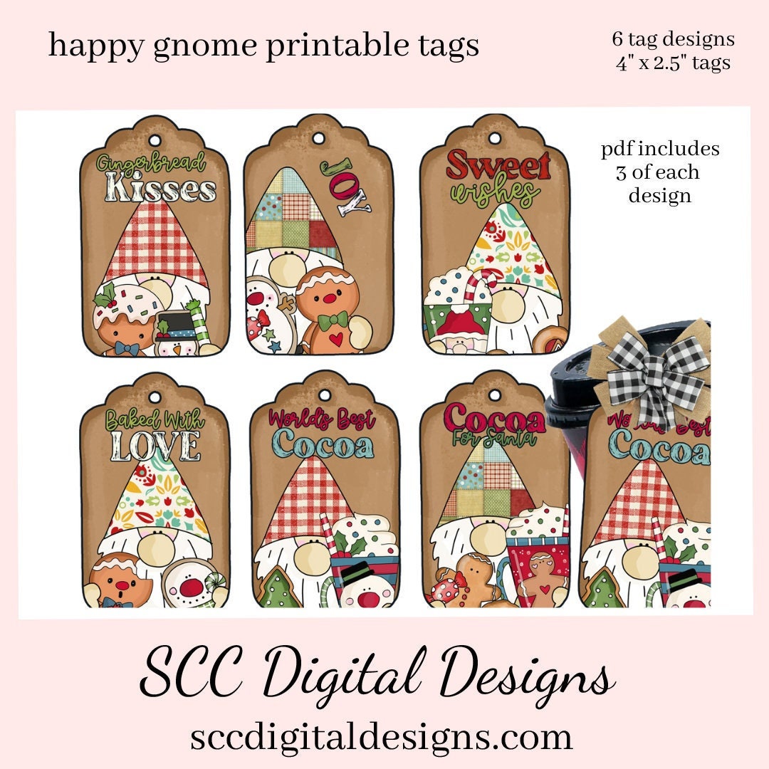 Happy Gnome Printable Tags, Christmas Gift Tag, Hostess Gift Hang Tag, – SCC Digital Designs happy-gnome-printable-tags-christmas-gift-tag-hostess-gift-hang-tag-scc-digital-designs