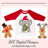 Christmas Mouse PNG, Chubby Mice, Xmas Cookies, Gingerbread, DIY Gift for Her, Instant Download, Exclusive Clipart, Commercial Use Clip Art PNG Set, Create Christmas Decor, Create Holiday Printables, T-Shirt & Hoodie Design, Craft Supplies, Scrapbook Elements, Personal Use