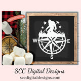 Believe in Bigfoot SVG, Sasquatch Decal, Man Cave Sign, Big Foot Sticker, DIY Gift for Him, Cricut Designs, Commercial Use PNG