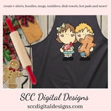 Christmas Kids PNG, Boys Girls, Xmas Cookies, Gingerbread, Holiday Candy, Christmas Tree, DIY Gift for Her, DIY Printables, Exclusive Clipart Set, Instant Download, Commercial Use Clip Art, Craft Supplies, Scrapbook Elements, Personal Use