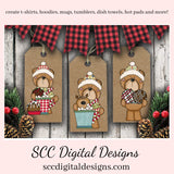 Winter Bear PNG, Cocoa Bombs, Hot Chocolate, Snowman Snowmen, Reindeer Xmas Tree, DIY Gift for Her, DIY Printables, Exclusive Clipart Set, Instant Download, Commercial Use Clip Art, Scrapbook Elements, Craft Supplies, Scrapbook Elements, Personal Use