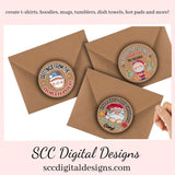 Christmas Wishes Stickers SVG for Digital Planning & Scrapbooking, Paper Planner Accessories Embellishments for Women, DIY Gift Bag Tags