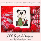 Panda PNG, Christmas Gingerbread, Xmas Cookies, Holiday Candy, DIY Gift for Her, DIY Printables, Exclusive Clipart Set, Instant Download, Commercial Use Clip Art, Scrapbook Elements, Craft Supplies, Personal Use, Christmas Clipart, Panda Bear