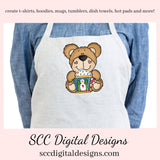 Christmas Bear PNG, Cocoa Mugs, Reindeer, Snowman, Snowmen, Santa, DIY Gift for Her, DIY Printables, Exclusive Clipart Set, Instant Download, Commercial Use Clip Art, Scrapbook Elements, Craft Supplies, Personal Use, Christmas Clipart