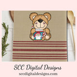 Christmas Bear PNG, Cocoa Mugs, Reindeer, Snowman, Snowmen, Santa, DIY Gift for Her, DIY Printables, Exclusive Clipart Set, Instant Download, Commercial Use Clip Art, Scrapbook Elements, Craft Supplies, Personal Use, Christmas Clipart