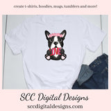 Boston Terrier PNG, Valentine's Clip Art, Black & White Dog, DIY Gift for Her, Instant Download, Dog Clip Art PNG, Commercial Use Art, Scrapbook Elements, Dog PNG for Tumblers, Clipart for Stickers, Clip Art for Kids, Old Red Truck, Dog Lover Gift For Women