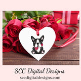 Boston Terrier PNG, Valentine's Clip Art, Black & White Dog, DIY Gift for Her, Instant Download, Dog Clip Art PNG, Commercial Use Art, Scrapbook Elements, Dog PNG for Tumblers, Clipart for Stickers, Clip Art for Kids, Old Red Truck, Dog Lover Gift For Women