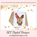 Moose PNG, Birthday Clipart for Boy, Woodland Animals, Birthday PNG for Sublimation, DIY Gift for Her, Instant Download, Commercial Use Art, Scrapbook Elements, Circuit Files, Forest Animal Clipart, Clip Art Sets
