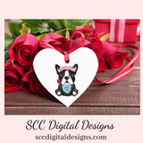 Boston Terrier PNG, Valentine's Clip Art, Black & White Dog, DIY Gift for Her, Instant Download, Dog Clip Art PNG, Commercial Use Art, Scrapbook Elements, Dog PNG for Tumblers, Clipart for Stickers, Clip Art for Kids, Old Red Truck, Dog Lover Gift For Women