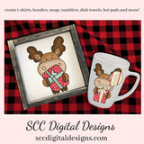 Moose PNG, Birthday Clipart for Boy, Woodland Animals, Birthday PNG for Sublimation, DIY Gift for Her, Instant Download, Commercial Use Art, Scrapbook Elements, Circuit Files, Forest Animal Clipart, Clip Art Sets