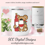 Valentine Bear PNG, Whimsical Bears, Valentine Clipart, Red Roses, Red Hearts, DIY Gift for Her, Instant Download, Commercial Use Clip Art, Scrapbook Elements, Craft Supplies, Personal Use, Exclusive Clipart Sets, DIY Valentines Projects, Valentine's Clipart for Cards