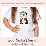 Panda PNG, Panda Bear Valentine's Clipart for Cards, DIY Gift for Her, DIY Valentines Projects, Instant Download, Commercial Use Clip Art, Scrapbook Elements, Craft Supplies, Personal Use, Exclusive Clipart Sets, Forest Animals