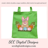 Easter Egg Bunny PNG, DIY Gifts for Girls, Babies Room Decor, Bunny PNG for Sublimation, Easter T-shirt Designs, Clip Art for Commercial Use, Digi Scrapping Clipart, Craft Supplies, Scrapbook Elements, Colored Eggs, Carrots Clipart
