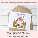 Spring Bunny Clipart, DIY Gift for Girls, Bunny PNG for Sublimation, Pink Flower, Pastel Flowers Wall Art, Clip Art for Commercial Use, Instant Download, Commercial Use Art, Clip Art PNG, Digi Scrapping Clipart, Craft Supplies, Scrapbook Elements, 3d png Image