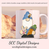 Happy Easter PNG, DIY Gifts for Girls, Babies Room Decor, Gnome Lover Shirt, Bunny PNG for Sublimation, Bee Clip Art for Commercial Use, Digi Scrapping Clipart, Craft Supplies, Scrapbook Elements, Bumble Bees, Carrots Clipart