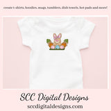 Easter Egg Bunny PNG, DIY Gifts for Girls, Babies Room Decor, Bunny PNG for Sublimation, Easter T-shirt Designs, Clip Art for Commercial Use, Digi Scrapping Clipart, Craft Supplies, Scrapbook Elements, Colored Eggs, Carrots Clipart